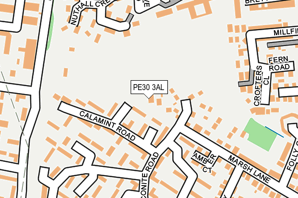 PE30 3AL map - OS OpenMap – Local (Ordnance Survey)
