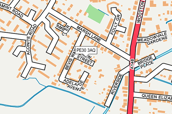 PE30 3AQ map - OS OpenMap – Local (Ordnance Survey)