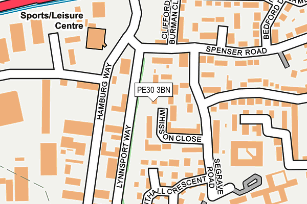 PE30 3BN map - OS OpenMap – Local (Ordnance Survey)