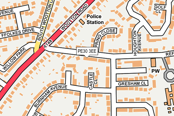 PE30 3EE map - OS OpenMap – Local (Ordnance Survey)