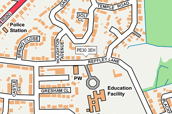 PE30 3EH map - OS OpenMap – Local (Ordnance Survey)