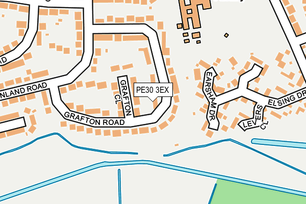 PE30 3EX map - OS OpenMap – Local (Ordnance Survey)