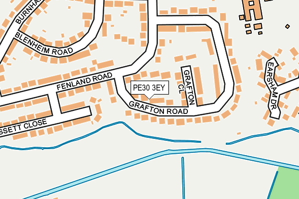 PE30 3EY map - OS OpenMap – Local (Ordnance Survey)