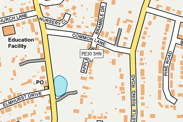 PE30 3HN map - OS OpenMap – Local (Ordnance Survey)