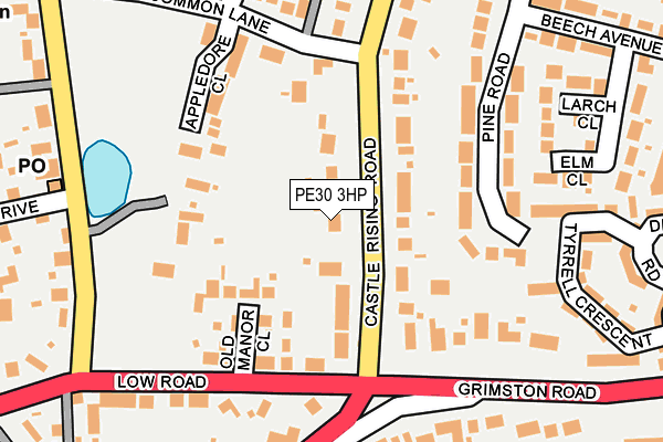 PE30 3HP map - OS OpenMap – Local (Ordnance Survey)