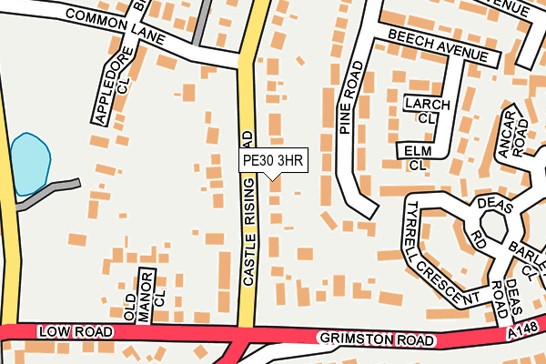 PE30 3HR map - OS OpenMap – Local (Ordnance Survey)