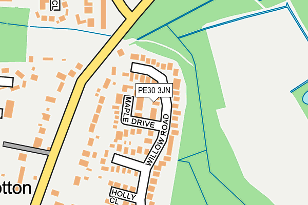 PE30 3JN map - OS OpenMap – Local (Ordnance Survey)