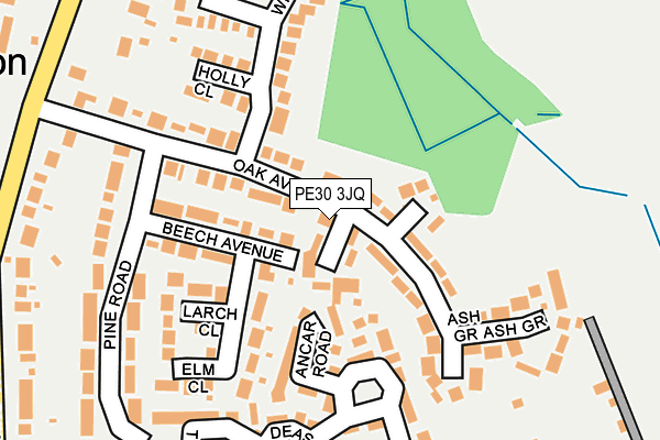 PE30 3JQ map - OS OpenMap – Local (Ordnance Survey)