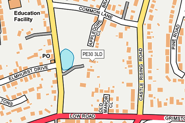PE30 3LD map - OS OpenMap – Local (Ordnance Survey)