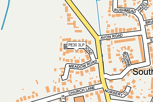 PE30 3LP map - OS OpenMap – Local (Ordnance Survey)