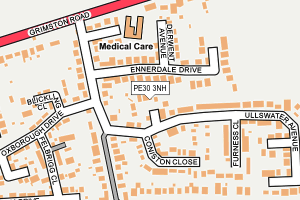 PE30 3NH map - OS OpenMap – Local (Ordnance Survey)