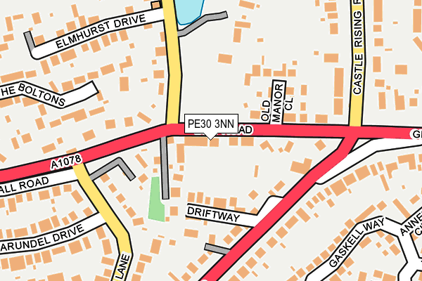 PE30 3NN map - OS OpenMap – Local (Ordnance Survey)
