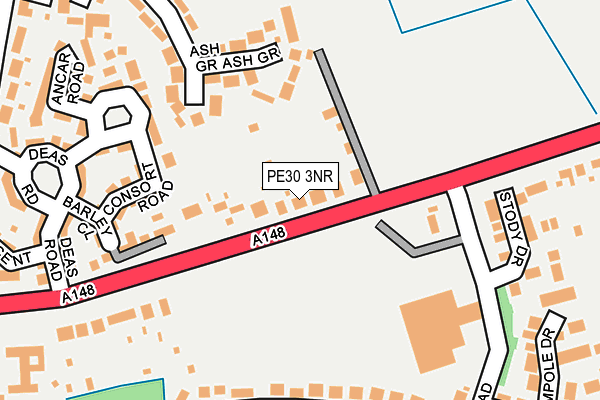 PE30 3NR map - OS OpenMap – Local (Ordnance Survey)