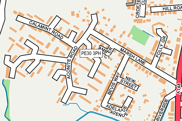 PE30 3PH map - OS OpenMap – Local (Ordnance Survey)