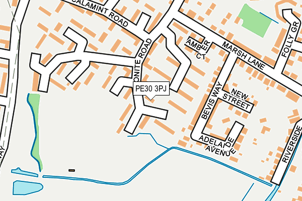 PE30 3PJ map - OS OpenMap – Local (Ordnance Survey)