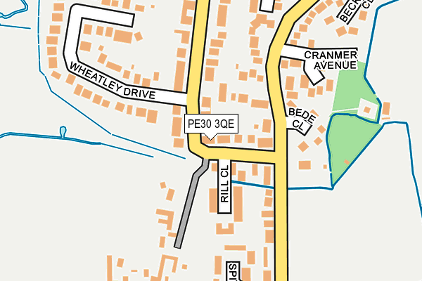 PE30 3QE map - OS OpenMap – Local (Ordnance Survey)