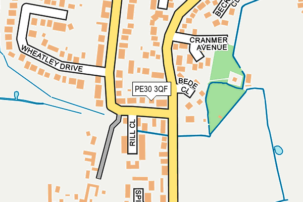 PE30 3QF map - OS OpenMap – Local (Ordnance Survey)