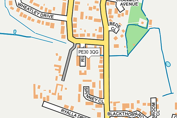 PE30 3QG map - OS OpenMap – Local (Ordnance Survey)
