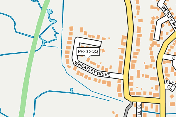PE30 3QQ map - OS OpenMap – Local (Ordnance Survey)