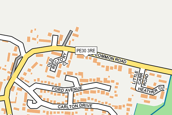 PE30 3RE map - OS OpenMap – Local (Ordnance Survey)