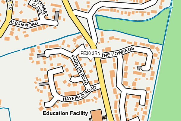 PE30 3RN map - OS OpenMap – Local (Ordnance Survey)