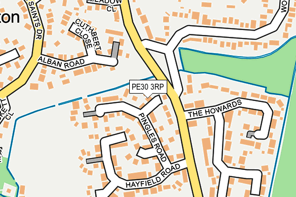 PE30 3RP map - OS OpenMap – Local (Ordnance Survey)