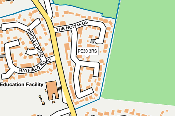 PE30 3RS map - OS OpenMap – Local (Ordnance Survey)
