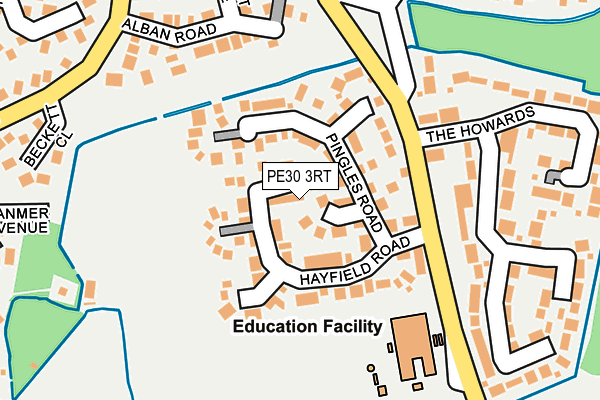 PE30 3RT map - OS OpenMap – Local (Ordnance Survey)