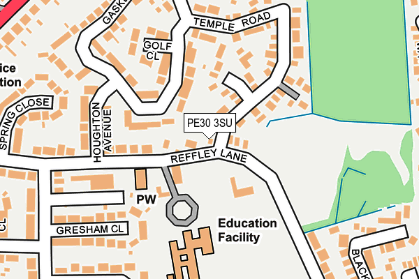 PE30 3SU map - OS OpenMap – Local (Ordnance Survey)
