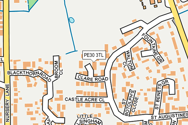 PE30 3TL map - OS OpenMap – Local (Ordnance Survey)