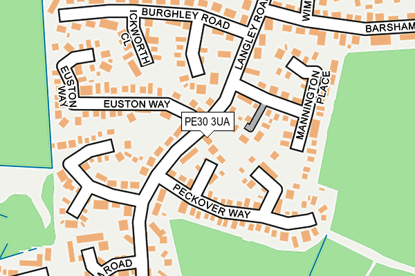 PE30 3UA map - OS OpenMap – Local (Ordnance Survey)