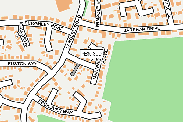 PE30 3UD map - OS OpenMap – Local (Ordnance Survey)