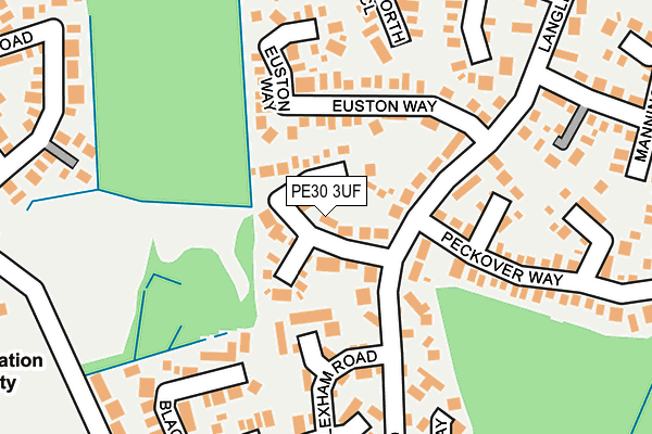 PE30 3UF map - OS OpenMap – Local (Ordnance Survey)