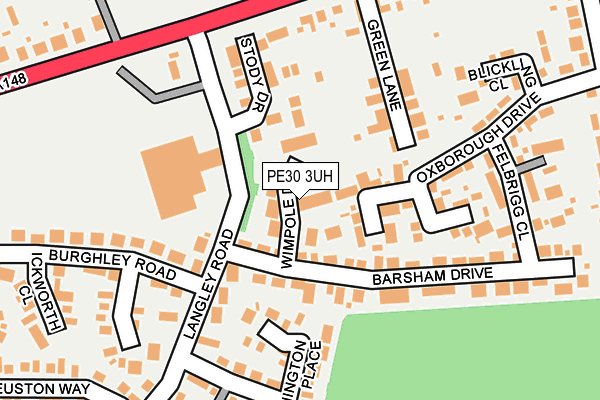 PE30 3UH map - OS OpenMap – Local (Ordnance Survey)