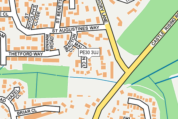 PE30 3UJ map - OS OpenMap – Local (Ordnance Survey)