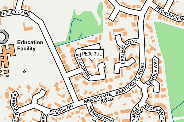 PE30 3UL map - OS OpenMap – Local (Ordnance Survey)