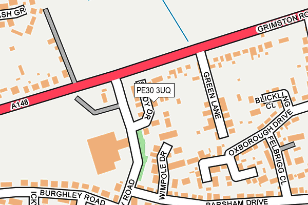PE30 3UQ map - OS OpenMap – Local (Ordnance Survey)