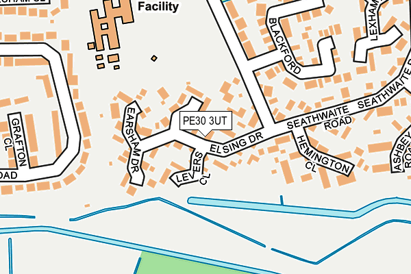 PE30 3UT map - OS OpenMap – Local (Ordnance Survey)