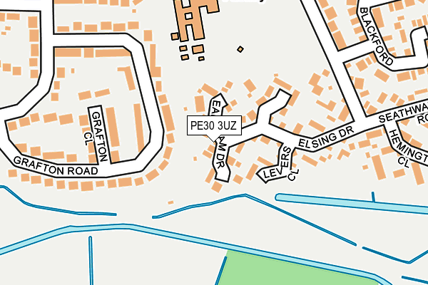 PE30 3UZ map - OS OpenMap – Local (Ordnance Survey)
