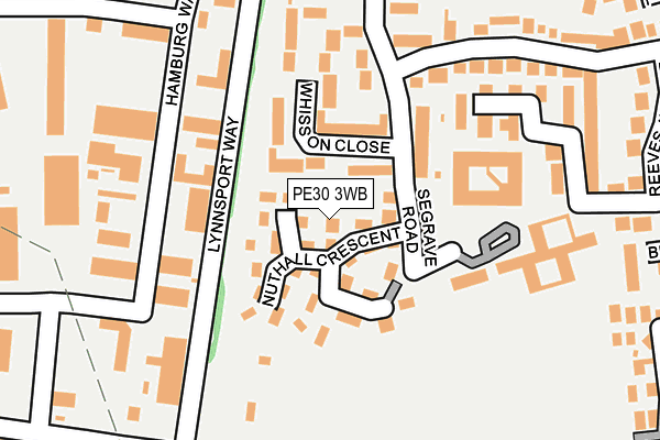 PE30 3WB map - OS OpenMap – Local (Ordnance Survey)