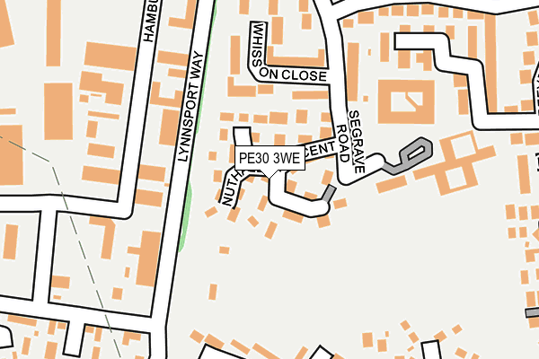 PE30 3WE map - OS OpenMap – Local (Ordnance Survey)