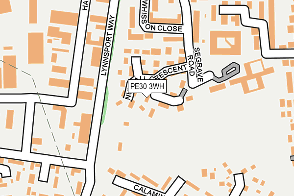 PE30 3WH map - OS OpenMap – Local (Ordnance Survey)