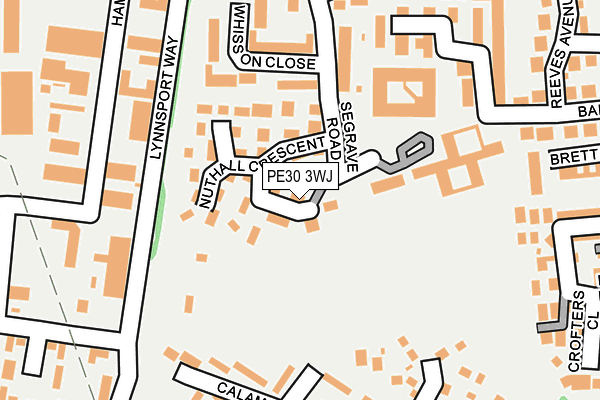 PE30 3WJ map - OS OpenMap – Local (Ordnance Survey)