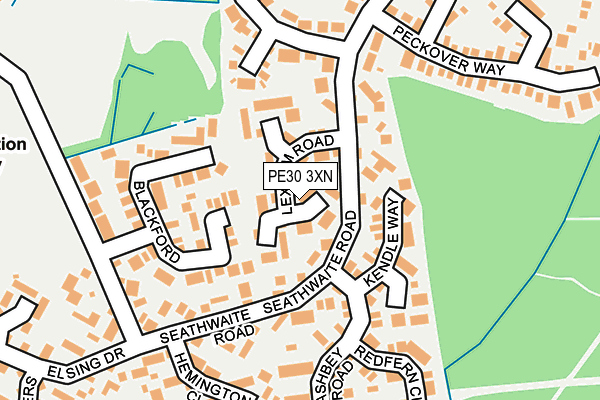 PE30 3XN map - OS OpenMap – Local (Ordnance Survey)
