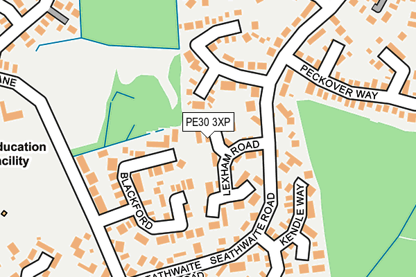 PE30 3XP map - OS OpenMap – Local (Ordnance Survey)