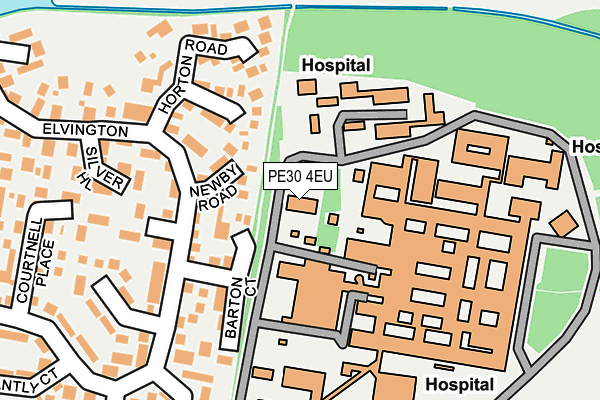PE30 4EU map - OS OpenMap – Local (Ordnance Survey)