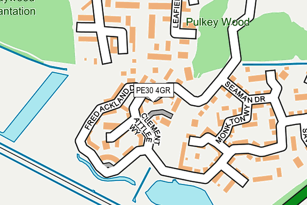 PE30 4GR map - OS OpenMap – Local (Ordnance Survey)