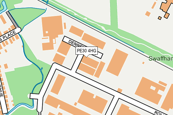 PE30 4HG map - OS OpenMap – Local (Ordnance Survey)