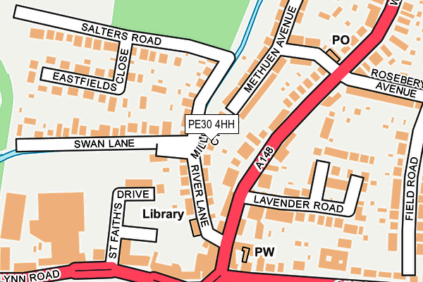 PE30 4HH map - OS OpenMap – Local (Ordnance Survey)