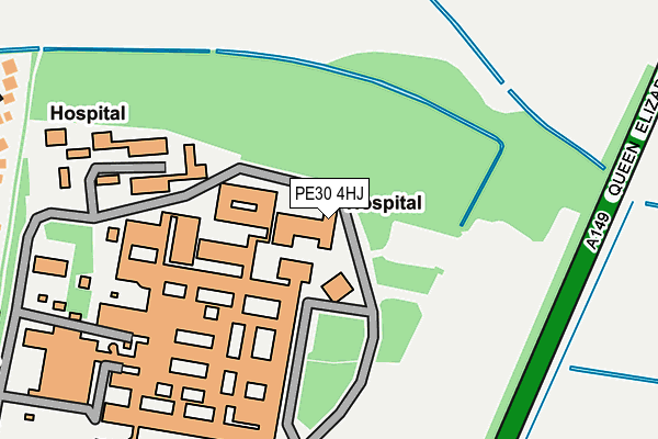PE30 4HJ map - OS OpenMap – Local (Ordnance Survey)